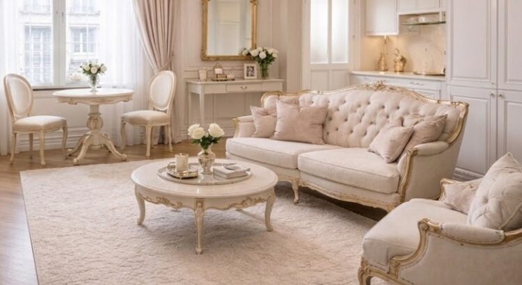 Apartamento Pequeno com Móveis Luís XV